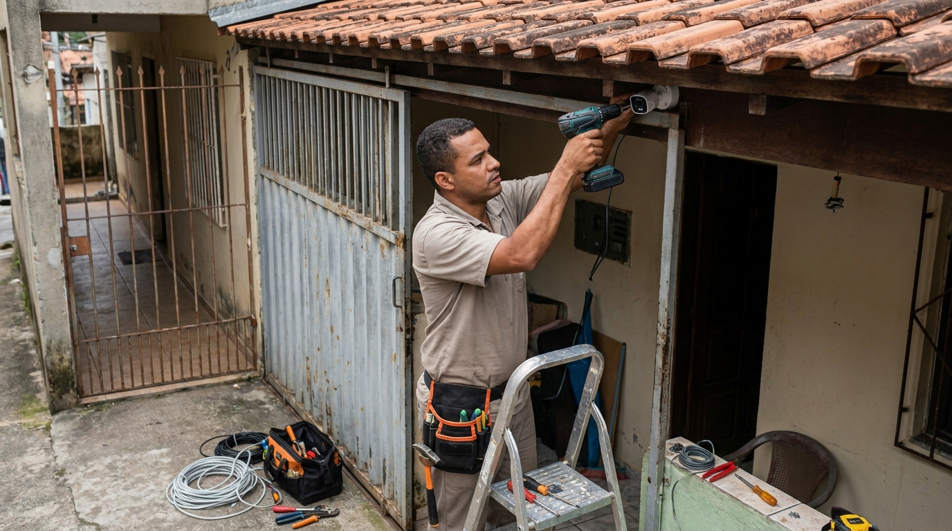Instalação de Câmera Residencial em Marília‑SP