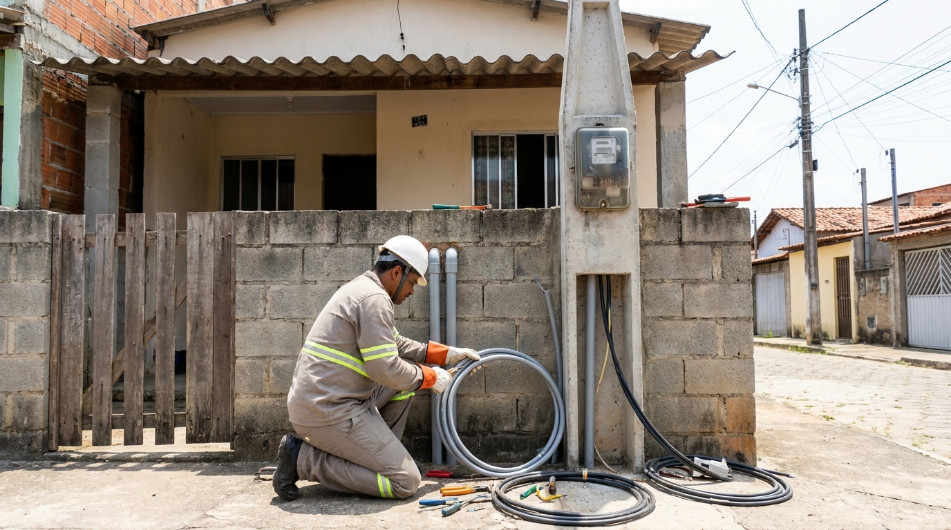 Instalação de Poste Padrão em Marília‑SP
