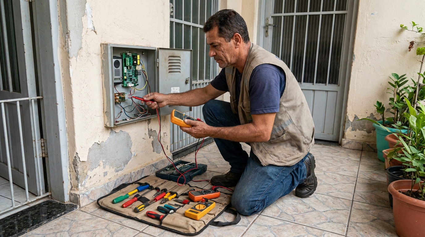 Troca de Fiação de Interfone em Marília‑SP