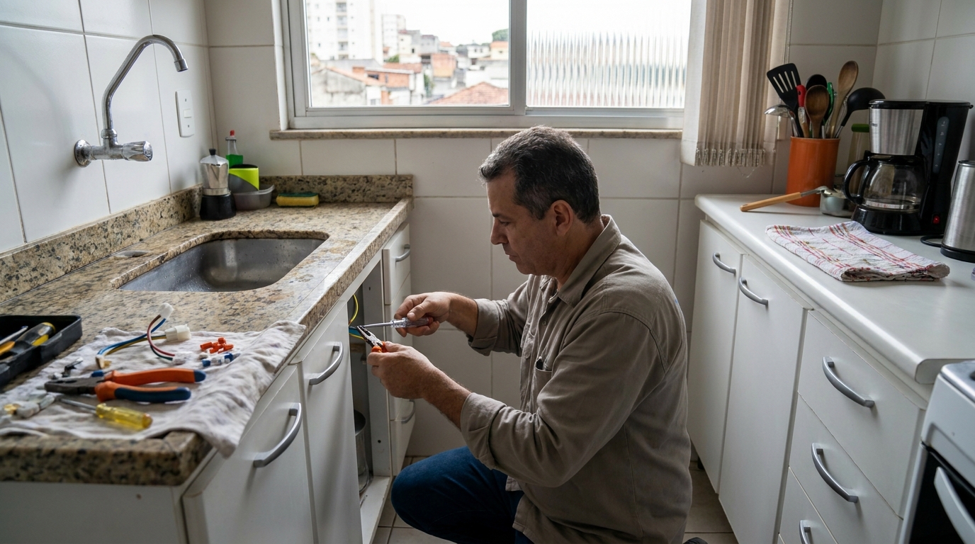 Troca de Torneira Elétrica em Marília‑SP